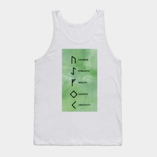 Bind Runes: Courage, Strength, Wealth, Growth, Creativity Tank Top